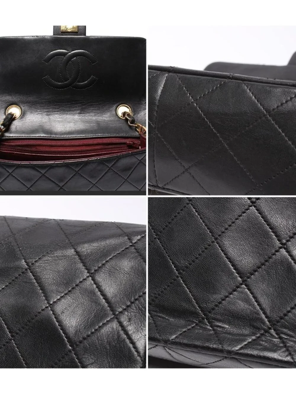 Chanel Chain Shoulder Bag Gold Mini Quilted 20